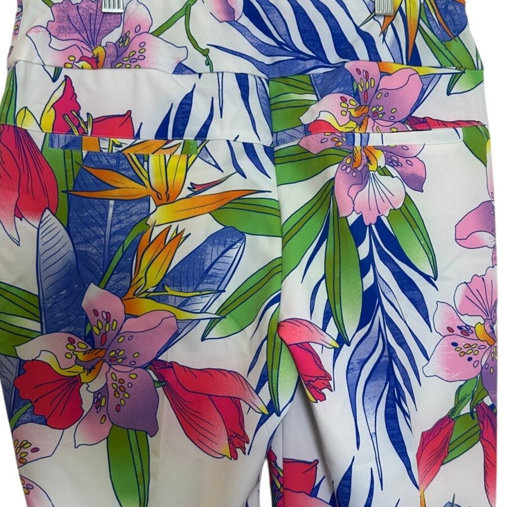 IBKÜL Tropical Floral Print Golf/Athletic Pants Never Worn NWOT Size 10 - Picture 3 of 10